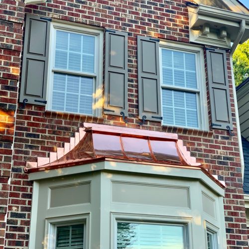 Copper Roof On Bay Window Wilmington, NC Copper Roofing Wilmington, NC